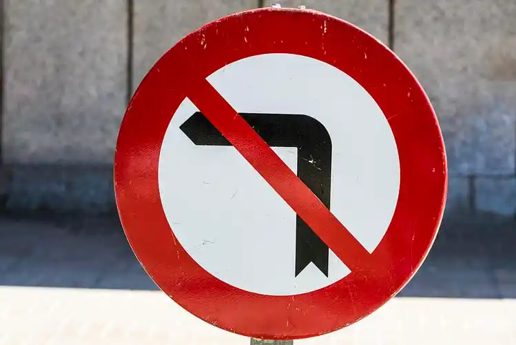 交通标志,禁止,左边,转_高清图片_全景视觉