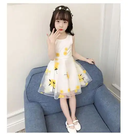 女童夏装连衣裙2-3四4五5六6十7到8岁小学生女孩韩版洋气公主裙子