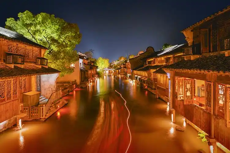 江南古镇乌镇之夜