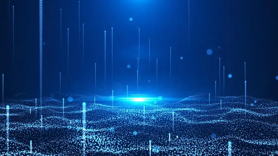 科技深蓝色企业动态背景舞台大屏视频ae模板