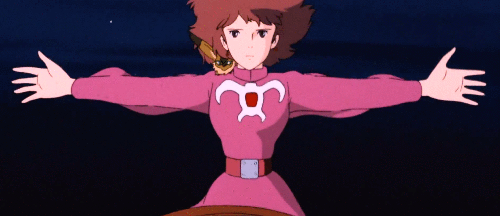 动漫动漫gif张开手gif吹风gif粉色衣服gif