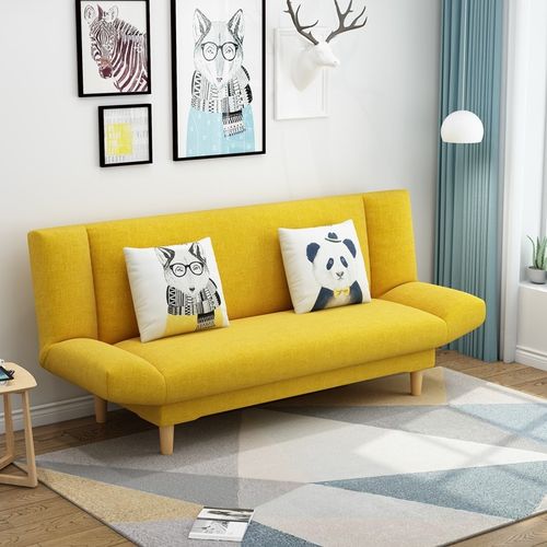 小户型超窄沙发2人位小双人1米2客厅窄二人小型布艺沙发床可折叠
