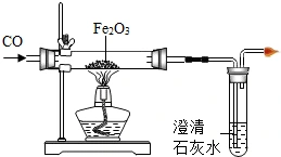 某校九年级这实践活动小组按如图所示,用一氧化碳与氧化铁反应进行