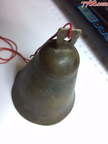 民国开门老旧黄铜铜铃风铃包浆自然老道声音清脆挂件包老保真