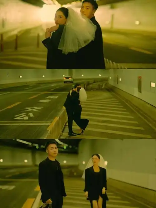 越生活化的地方越有电影感电影风婚纱照