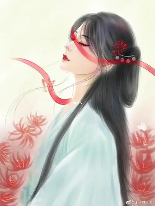 古风美女手绘一张