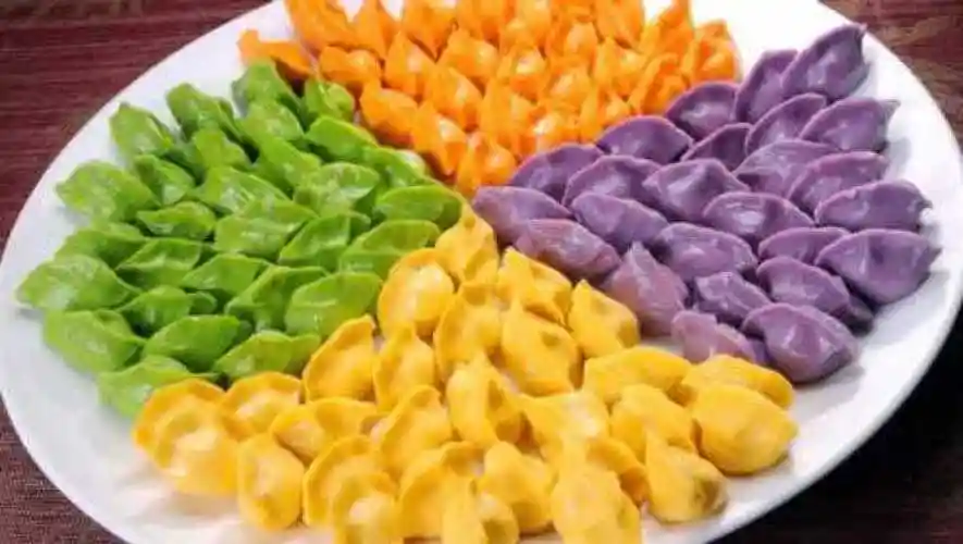 把饺子包出花样,10种不同形状饺子包法,饺子还能五颜六色