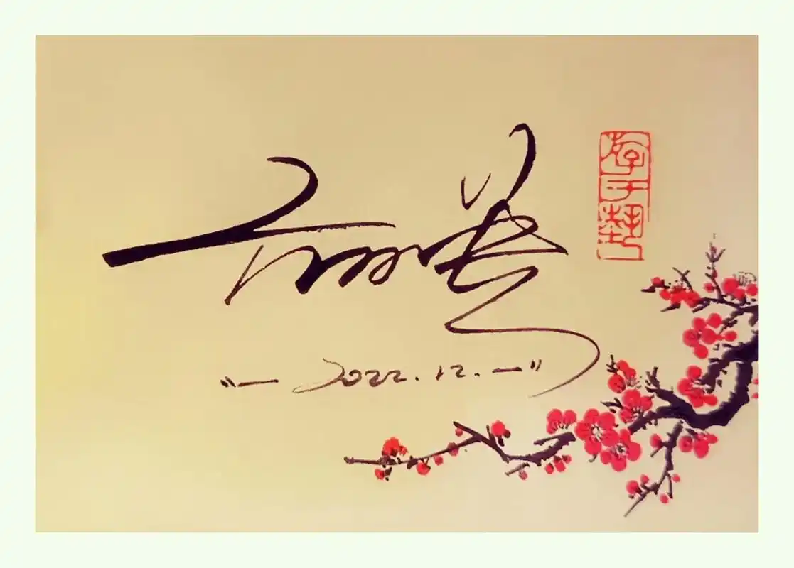 艺术签名梅花篇 签名头像 - 抖音