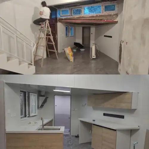 二环里16平米平房大改造施工前后对比图