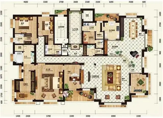 400平米经典大平层,到今天依然不过时.