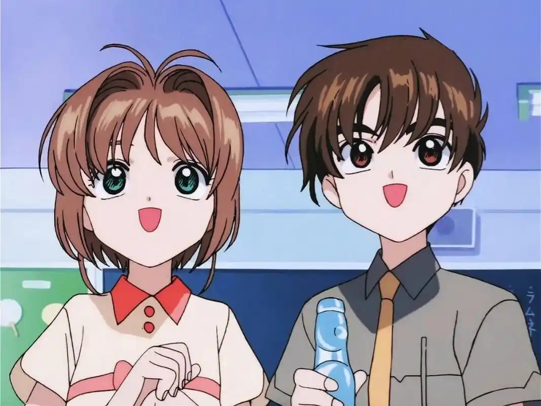 动漫情侣背景图 小樱和小狼,超甜的一对cp