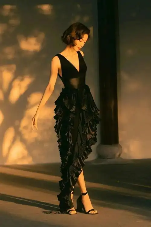 金晨高跟鞋穿搭太美了