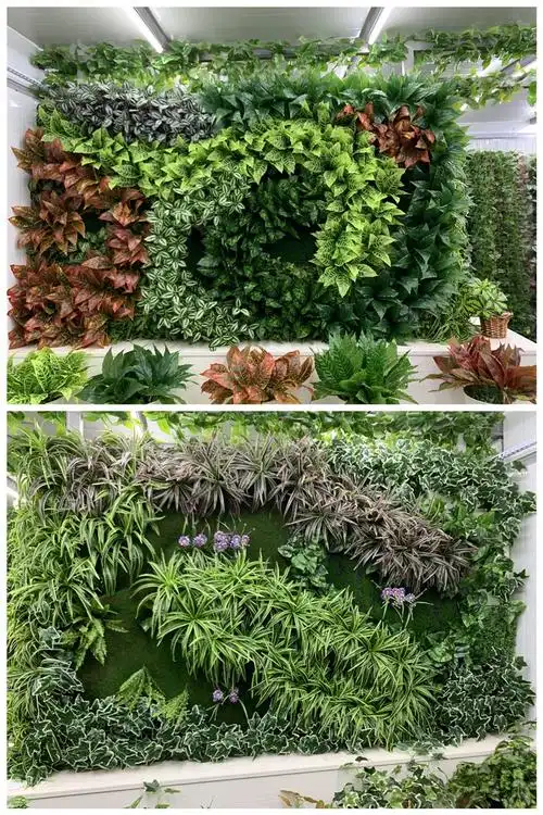 室外墙面假绿植绿植墙仿真植物墙阳台塑料假草坪花墙面壁挂装饰门头