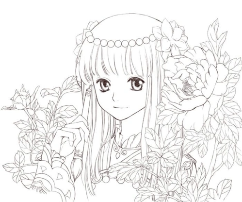 最近填色减压盛行,从网上搜罗了一些好看的线条画,喜欢的可以用a4纸