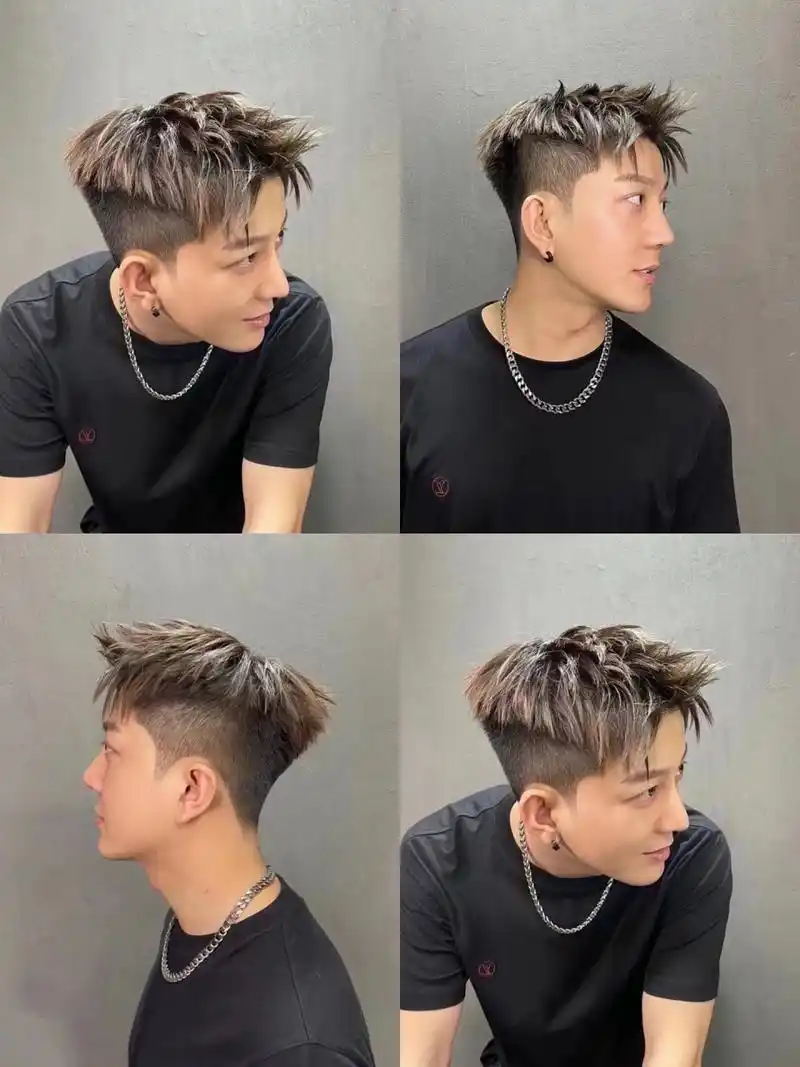 干净清爽短发 凌乱前刺 男生都可以尝试的短发,阳光清爽,凌乱前刺 千