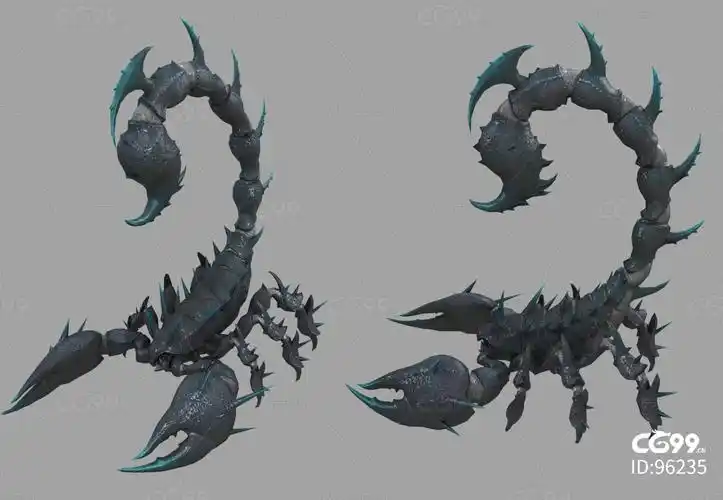 写实远古巨毒蝎 毒蝎子 沙漠蝎子 阴毒蝎子 剧毒蝎子 毒刺