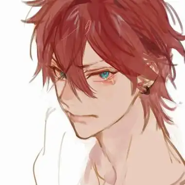 手绘动漫卡通红发男生头像图片 二次元超酷帅气动漫男头高清合集