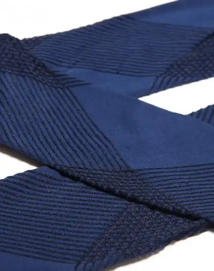 诗柔藏青色横竖纹镂空提花连裤袜m69275821201r_唯品会