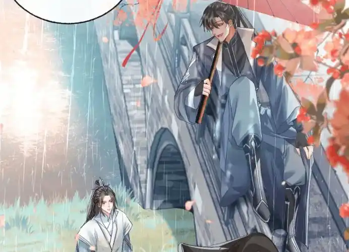 《二哈》恢复更新,主笔更换画风温柔,雨中撑伞太甜了_楚晚宁_结界