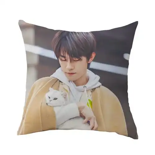 易烊千玺抱枕定制双面可印照片diy靠垫枕头靠垫