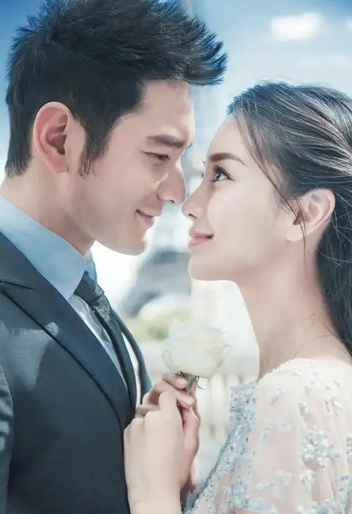 angelababy 黄晓明 婚纱照