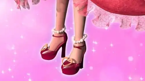 白羊座,这个鞋子属于莫纱,爱撒娇的小公主,粉色的鞋子点缀了可爱的