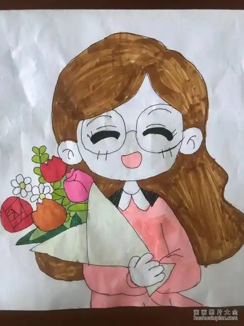 我心中的最美教师主题儿童画(9)-画画图片大全