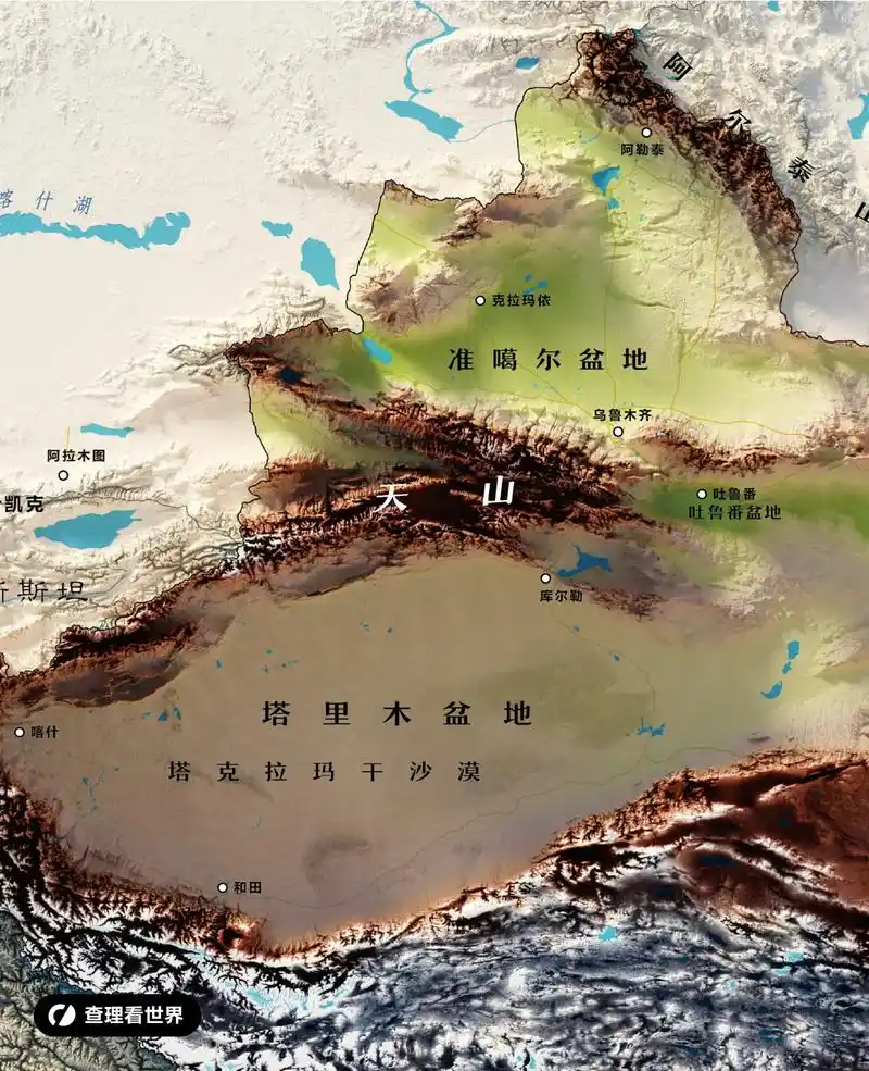 中国的四大盆地,四大高原和三大平原.用地形图了解中国地形的大 - 抖