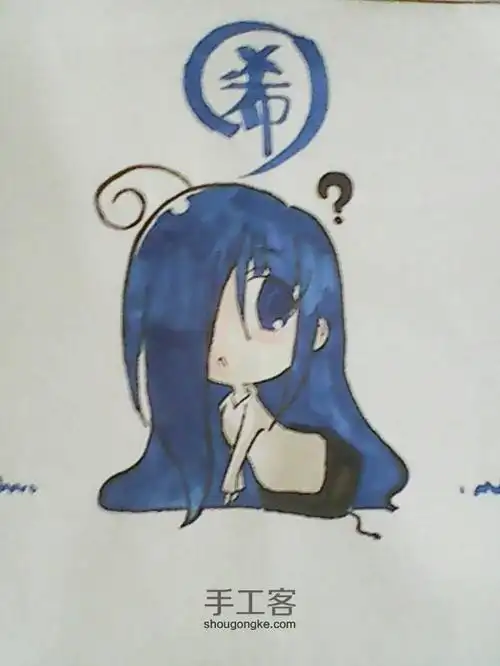 论如何爪绘一只萌萌哒贞子小姐