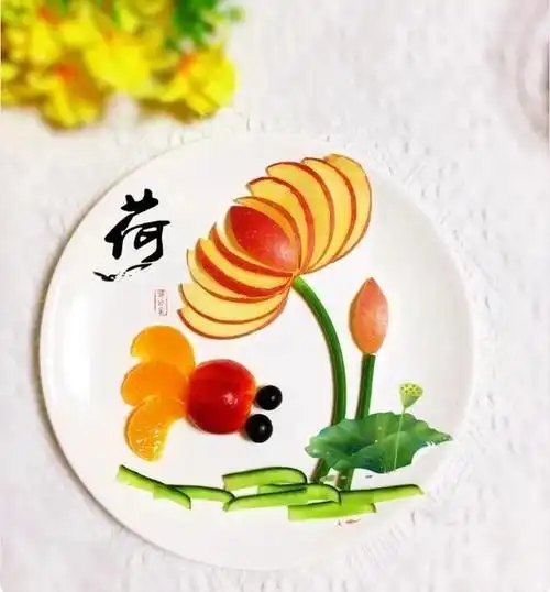 夏季冰凉简单水果盘摆盘(过节聚会想要做菜大展身手)(5)