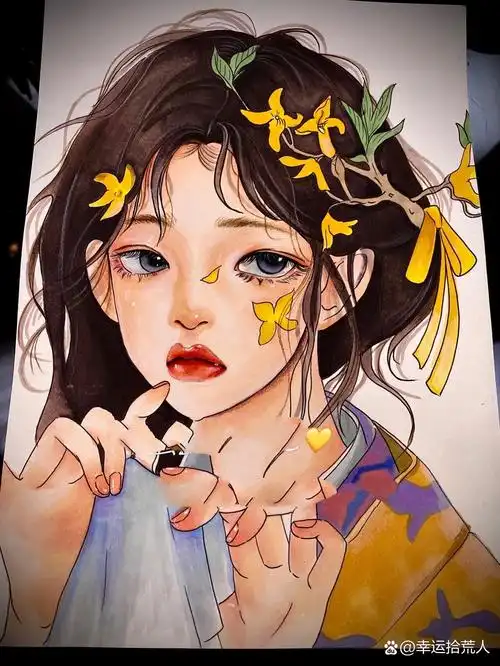 7815马克笔手绘|国风漫画|古风|动漫临摹