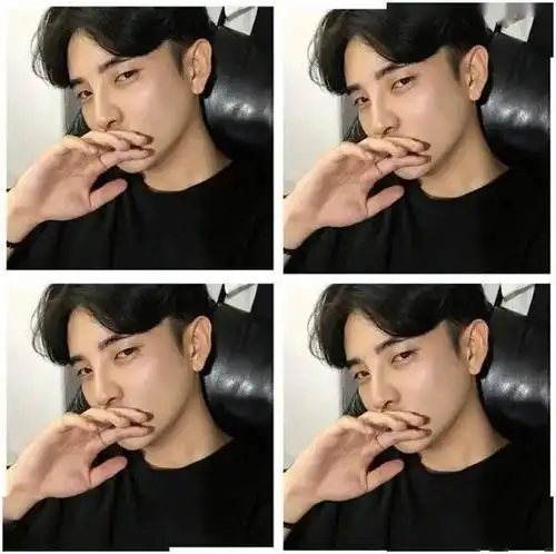 男士中分发型设计,潮男首选