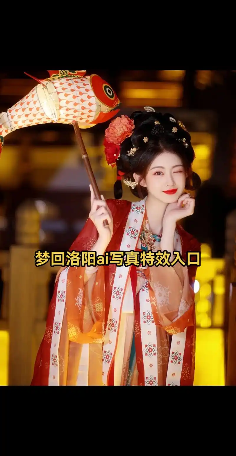 ai梦回大唐古风写真照一键制作入口.一秒梦回洛阳  古装写真 - 抖音