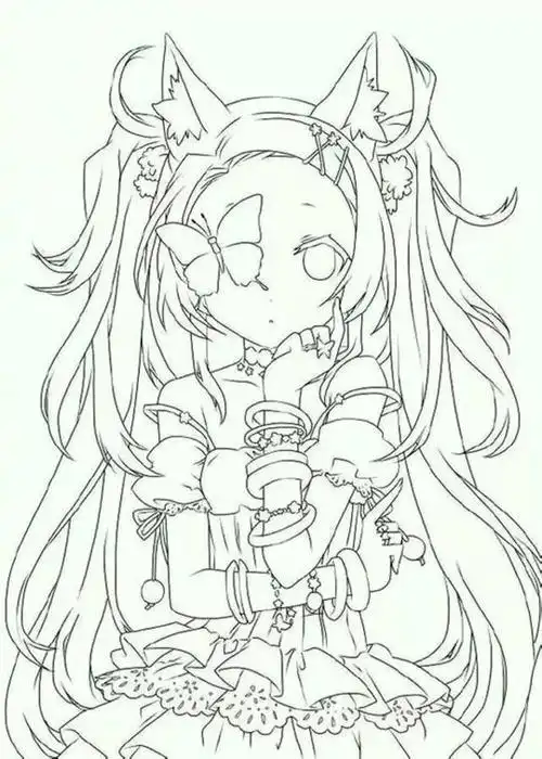 手绘-动漫,漫画人物,适合手绘的图,铅笔稿