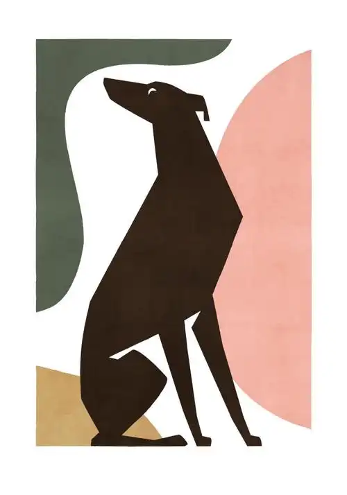 10. 动物主义现代艺术海报;55美元