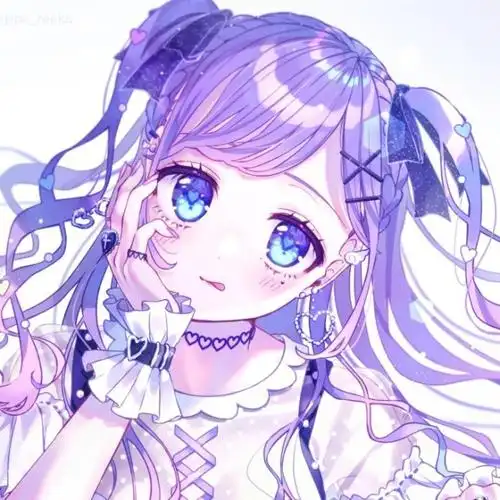 出单:紫色系动漫女头