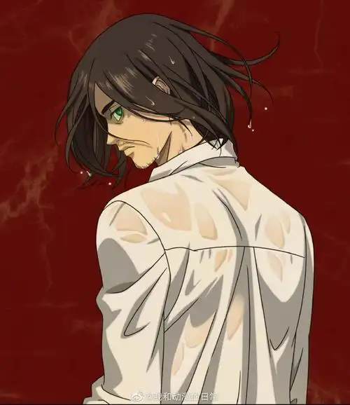 巨人#新快闪店 第一弹立绘公开 —— 雨中的艾伦.