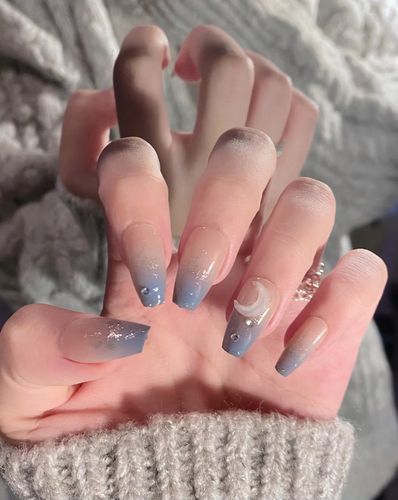 昊色穿戴甲高级感2022年新款空气软甲夏季法式长款贴片成品指甲