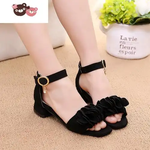 光3至12岁11女孩子十夏天9小孩穿的8女童7小学生6公主5高跟软底凉鞋