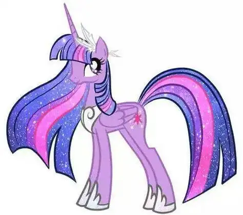 小马宝莉第四季紫悦公主简笔画