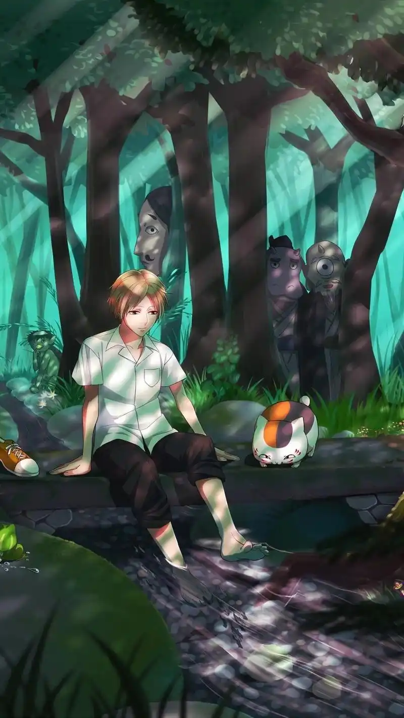 动漫壁纸:夏目友人帐#动漫壁纸  - 抖音