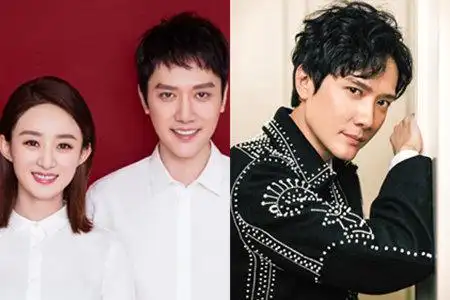 图冯绍峰赵丽颖喜结良缘新婚夫妇甜蜜秀恩爱