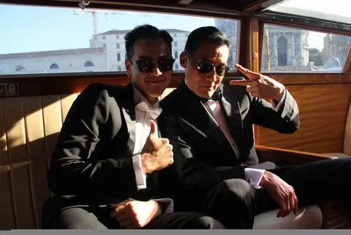 图文:《太极》剧组在威尼斯-彭于晏和梁家辉