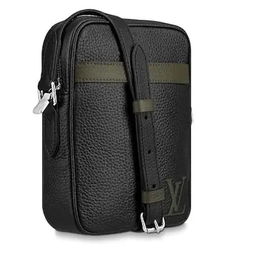 louis vuitton/路易威登 lv路易威登男包斜挎包标志性epi皮革银色金属