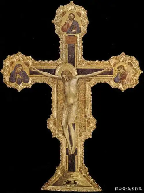 蛋彩画:耶稣受难像-乔托 美术作品赏析