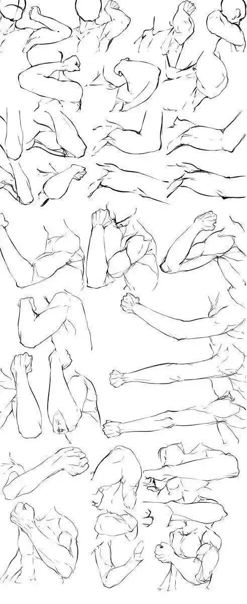 教你漫画人物手臂的绘制技巧!