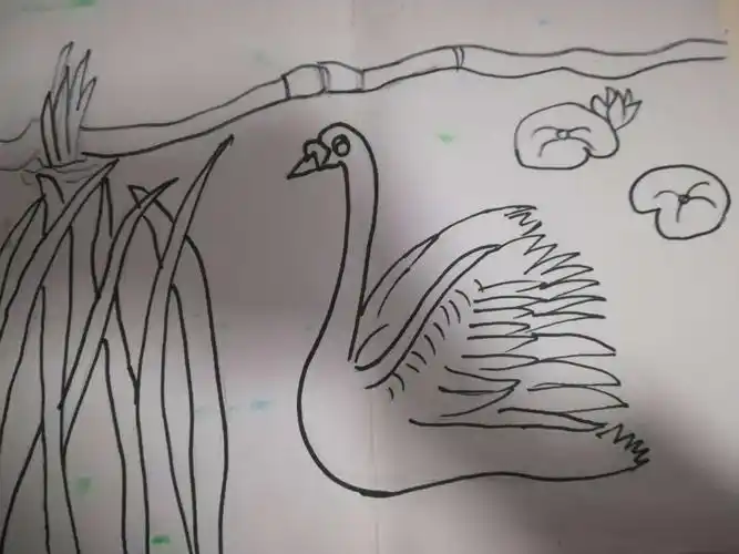 肥城市高级技工学校16高职学前教育四班马晓琳简笔画作品