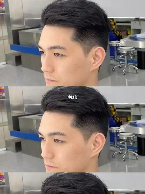 男士渐变背头发型图片大全_发型图片