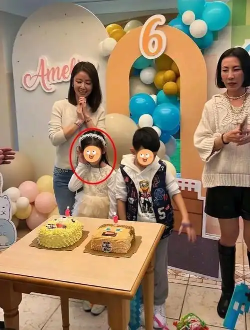 林心如的女儿小海豚迎来6岁生日,林心如和霍建华夫妻二人为女儿开庆生