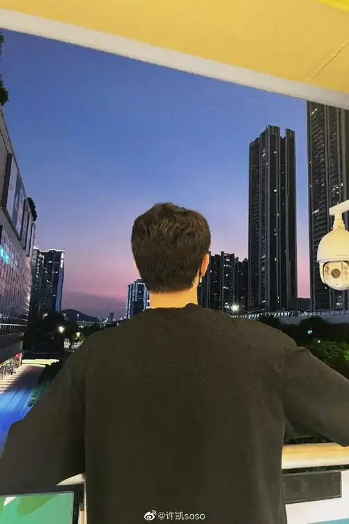 许凯分享九宫格日常照#来看看女友视角的许凯背影男友力爆棚@许凯